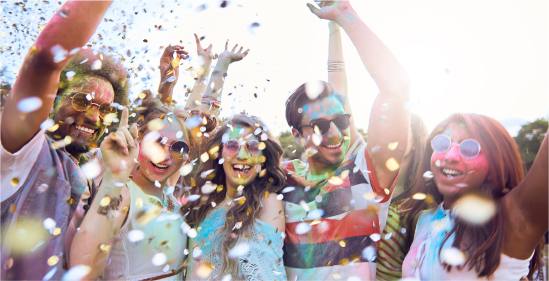 People celebrating a milestone