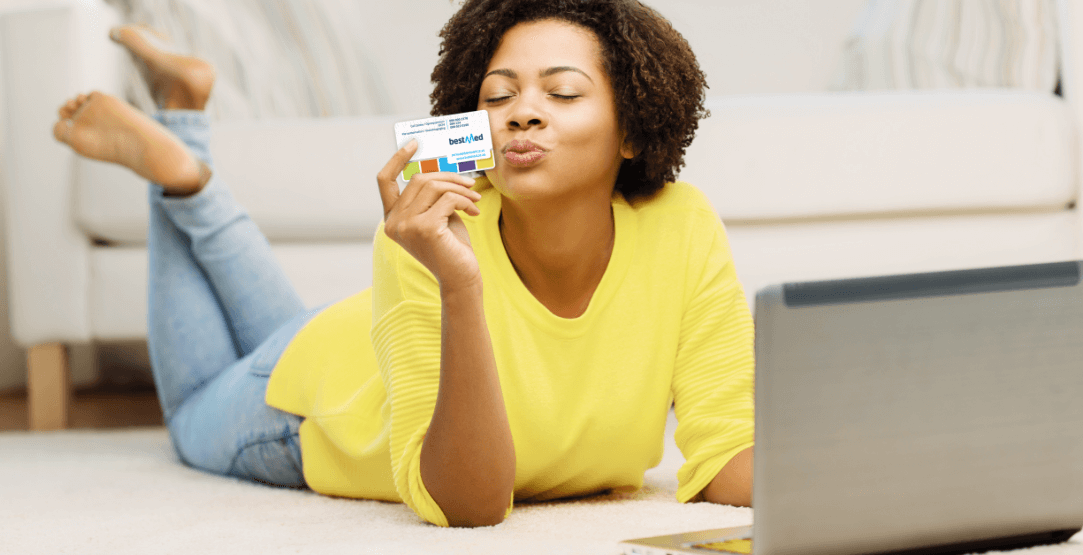 Lady with bestmed card